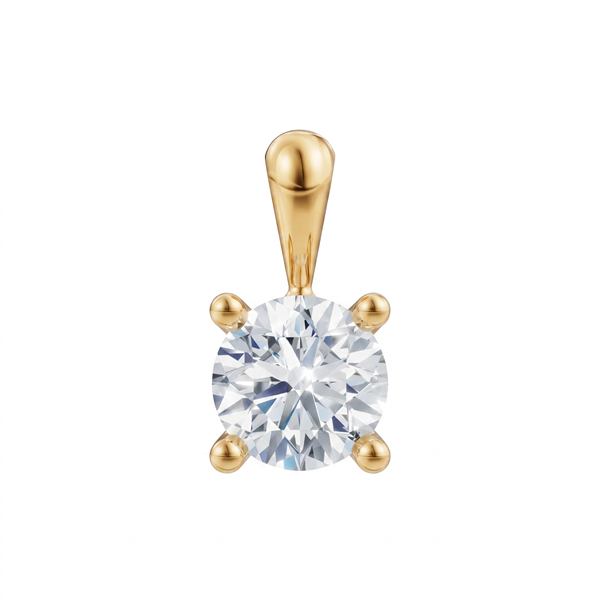 14 kt guld vedhæng, Luxury Solitaire serien fra Siersbøl med ialt 0,70 ct Labgrown diamant