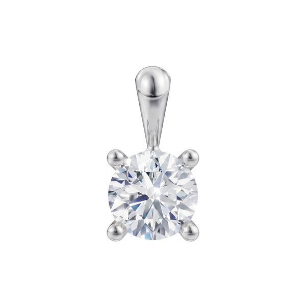 14 kt hvidguld vedhæng, Luxury Solitaire serien fra Siersbøl med ialt 0,70 ct Labgrown diamant