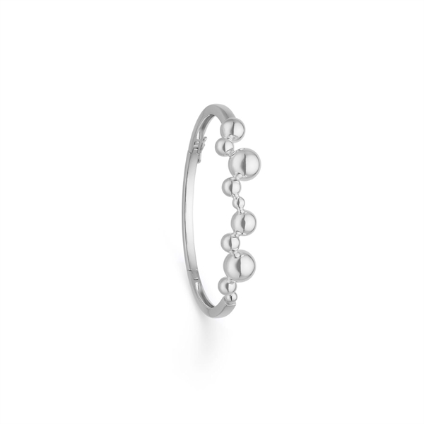 Kugle armring i sterling sølv, 18½ cm