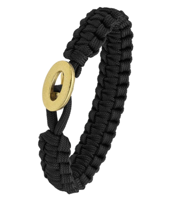Aagaard From Soldier to Soldier – Sort armbånd med Soldier brushed forgyldt stållås