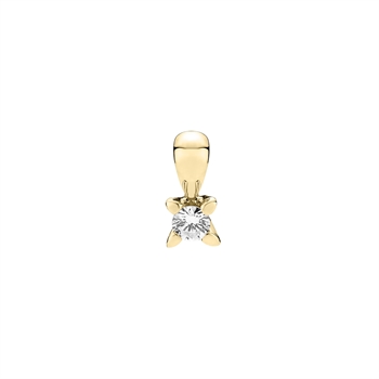 Vedhæng trekant med LG dia. 0,1CT TW.VS 8 karat