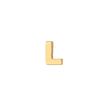 L - 14 kt Siersbøl initial ørestikker, 5 x 4 mm/ Pris = PR. STK.
