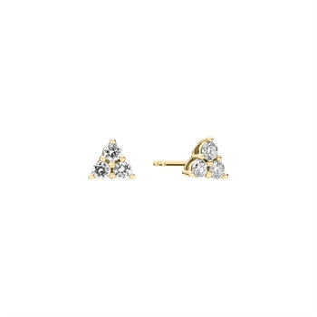 Ørestik trekant med LG dia. 0,42CT TW.VS 8 karat