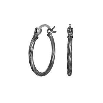 UrogSmykker.dk har Model 325656-2, sort rhodineret sterling sølv