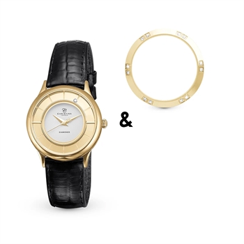 New Collect forgyldt dame ur fra Christina Collection med ekstra krans