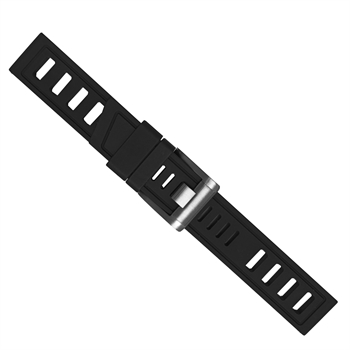 Køb 362-00-20, Gummirem FKM i sort føres i 20-22mm, her 20 mm hos Urogsmykker.dk