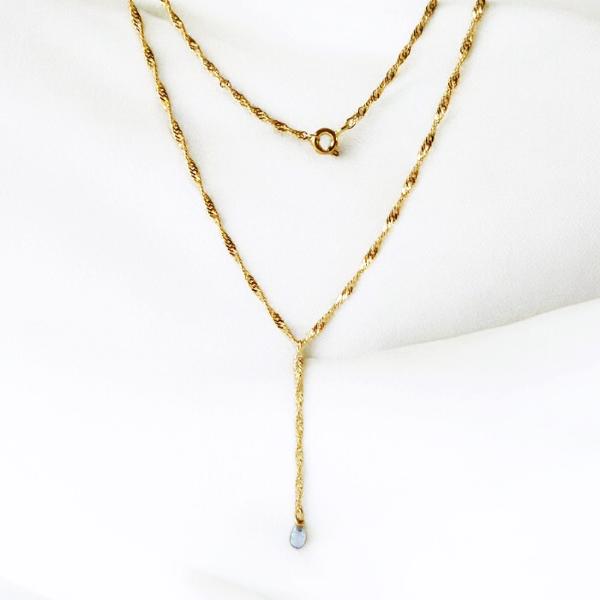 14 kt. dobbelt collier 40/43/45cm, fra San - Links of Joy