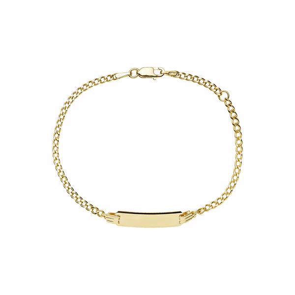 2x5 mm Lund Marguerit 925 Sterling Sølv Armbånd Forgyldt