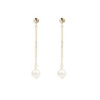 8 kt. Guld Øreringe Pearls fra L&G