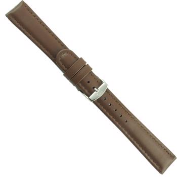 ZRC Ibiza brun vandsikker mat kalveskinds urrem, 18 mm