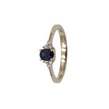 Blank 14 kt guld Rosette Fingerring fra Lotte og Gitte