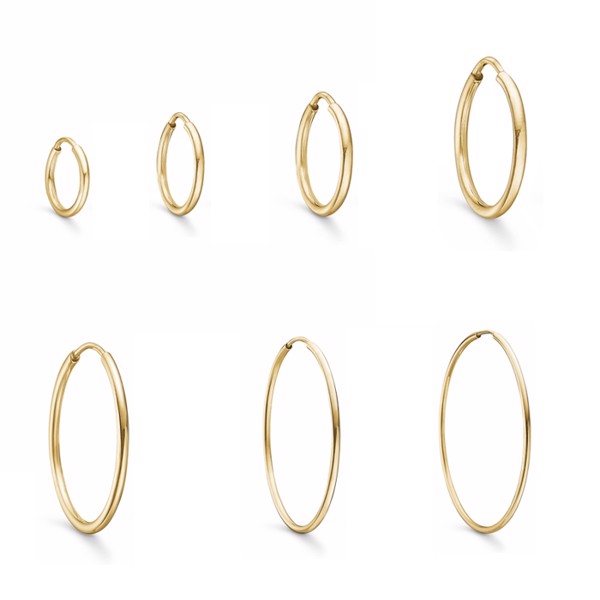  8kt. guld Ørering fra Støvring Design - i flere størrelser - 10-50 mm