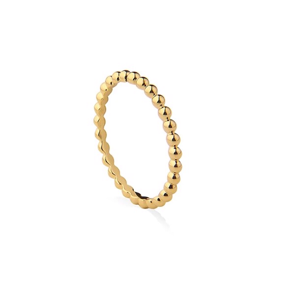 Forgyldt boble ring, Fra Jeberg Jewellery (str 50)