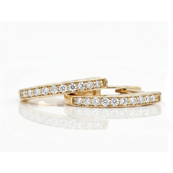 L&G\'s Creol Knæk 14 karat guld med 0,09 ct WSI - Ø11 mm