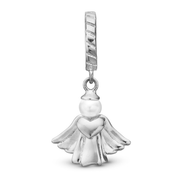 Blankpoleret Sølv Charm til 6 mm Christina armbånd Heavenly Angel med Blankpoleret overflade fra Christina Jewelry