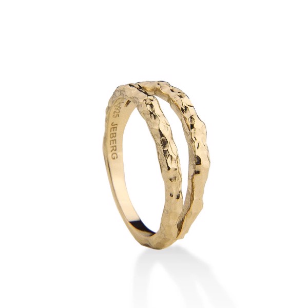 I AM GOLD - Forgyldt dobbelt ring, Jeberg (str 60)