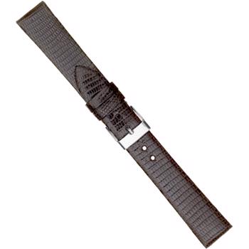 Køb din Urrem i mørkebrun ægte firben uden syning føres i 16-18mm, her 18 mm her hos Urogsmykker.dk