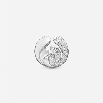 Sølv Charm til sølvarmbånd eller 4 mm slim læderarmbånd, Ocean Splash fra Christina Jewelry