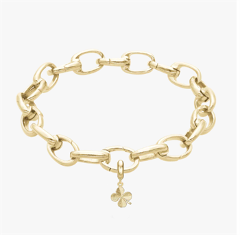 Christina Firkløver smalt forgyldt kampagne armbånd