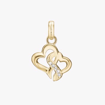 Blank forgyldt sølv vedhæng Beloved fra Christina Jewelry