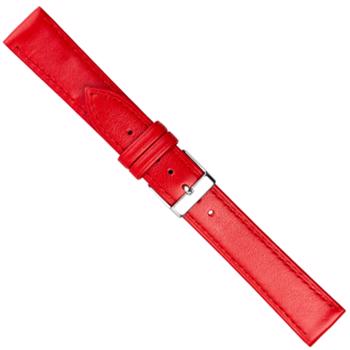 Køb model 694-07-18, Urrem i rød kalveskind med syning føres i 10-20mm, her 18 mm her hos Urogsmykker.dk