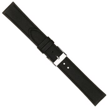 Køb din Urrem i sort kalveskind med syning i ekstra lang føres i 12-20mm, her 14 mm her hos Urogsmykker.dk