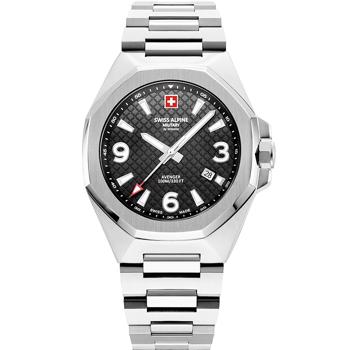 Typhoon Stål quartz herre ur fra Swiss Alpine Military, 7005.1137