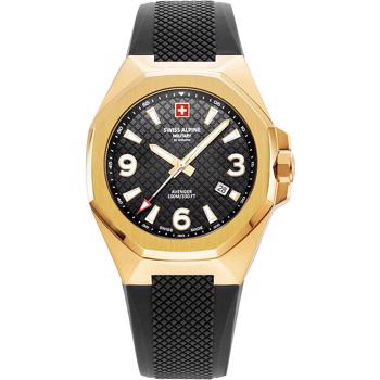 Typhoon Forgyldt stål quartz herre ur fra Swiss Alpine Military, 7005.1817