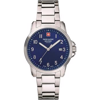 Classic stål quartz herre ur fra Swiss Alpine Military, 70111135