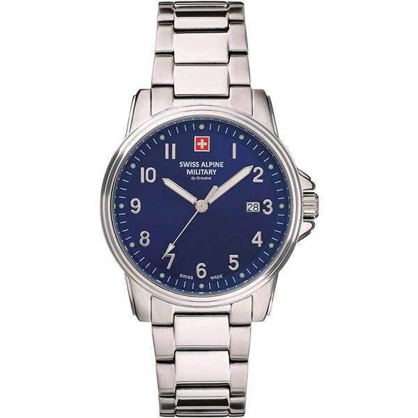 Classic stål quartz herre ur fra Swiss Alpine Military, 70111135