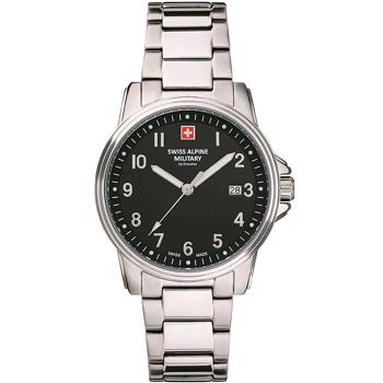 Classic Stål quartz herre ur fra Swiss Alpine Military, 70111137