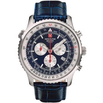 Swiss Alpine Military Military Chrono Stål quartz herre ur, model  7078.9535 