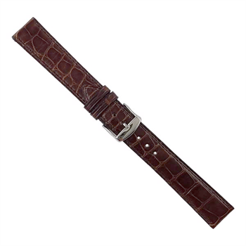 Vandsikker brun alligatorskinds urrem fra ZRC, her 18 mm fra Interport