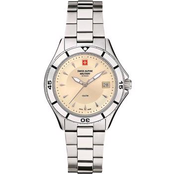 Ladies Stål quartz dame ur fra Swiss Alpine Military, 77401138