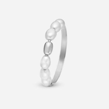 sterling sølv  ring  Magical Pearls Fingerring med smukke ferskvandsperler fra Christina Jewelry
