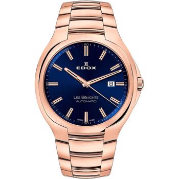 Les Bemonts Forgyldt stål Herre ur fra Edox, 80114-37R-BUIR