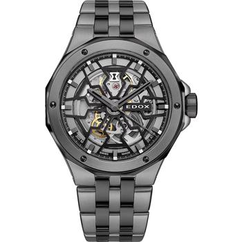 Delfin Mecano PVD Coated Stål Herre ur fra Edox, 85303-357GNM-NGN