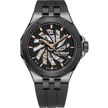 Delfin Mecano PVD Coated Stål Herre ur fra Edox, 85304-357GN-NRN1