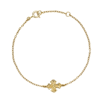 Armbånd dagmarkors forgyldt sølv