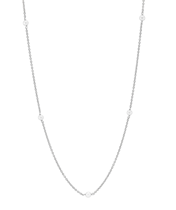 Collier med ferskvandsperle 5 stk 4-4,5mm 45-48 cm 8 karat