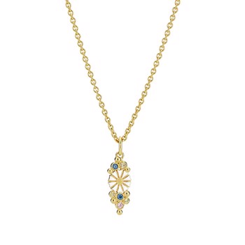 Marguerit, Mix  collier 24 kt. Forgyldt fra Lund Copenhagen