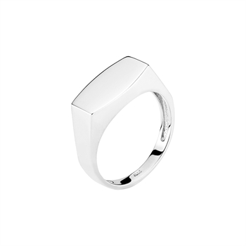 Ring plade 15x7  mm sterling sølv