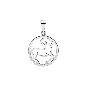 Stjernetegn vædder 20mm sterling sølv