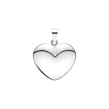 Vedhæng hjerte14x17  mm sterling sølv