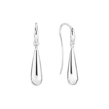 Ørehænger dråbe 21mm sterling sølv
