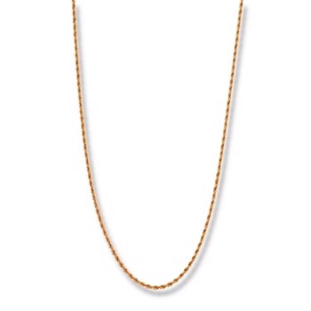 HAYES - Cordel kæde i guldfarvet stål, 7 mm bred, by Billgren