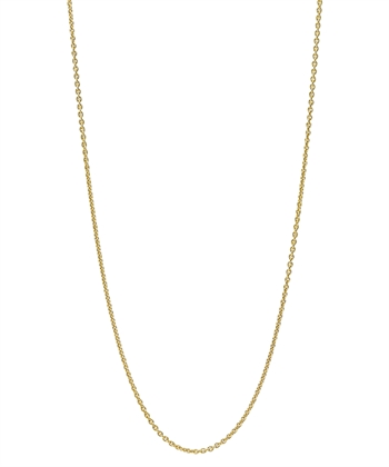 Rund anker kæde 40/100cm spec. til marguerit vedhæng 24kt.forgyldt sterling sølv