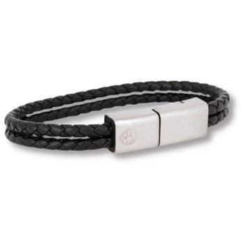 ANDROID USB-C, Moderne armbånds-oplader i PU læder, by Billgren - Medium, 19 cm