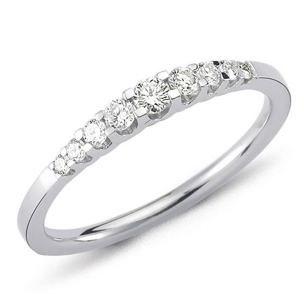 14 kt hvidguld diamant alliance ring, fra Empire ringe serien med 0,24 ct diamanter Wesselton / SI