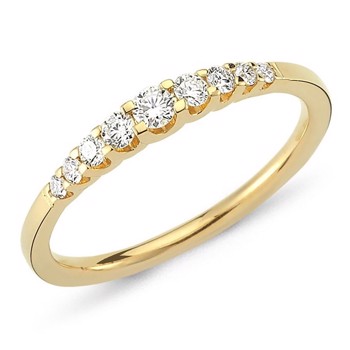Nuran 14 kt rødguld diamant alliance ring, fra Empire ringe serien med 0,24 ct diamanter Wesselton / SI
